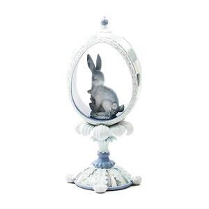 Mackenzie Childs Cameo Panoramic Bunny Egg Spring Easter Decor NEW